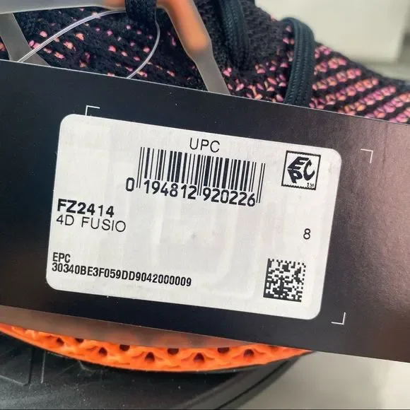 🆕 Adidas 4D Fusio 'Black Orange Pink' - Mens Sizes - Picture 12 of 15